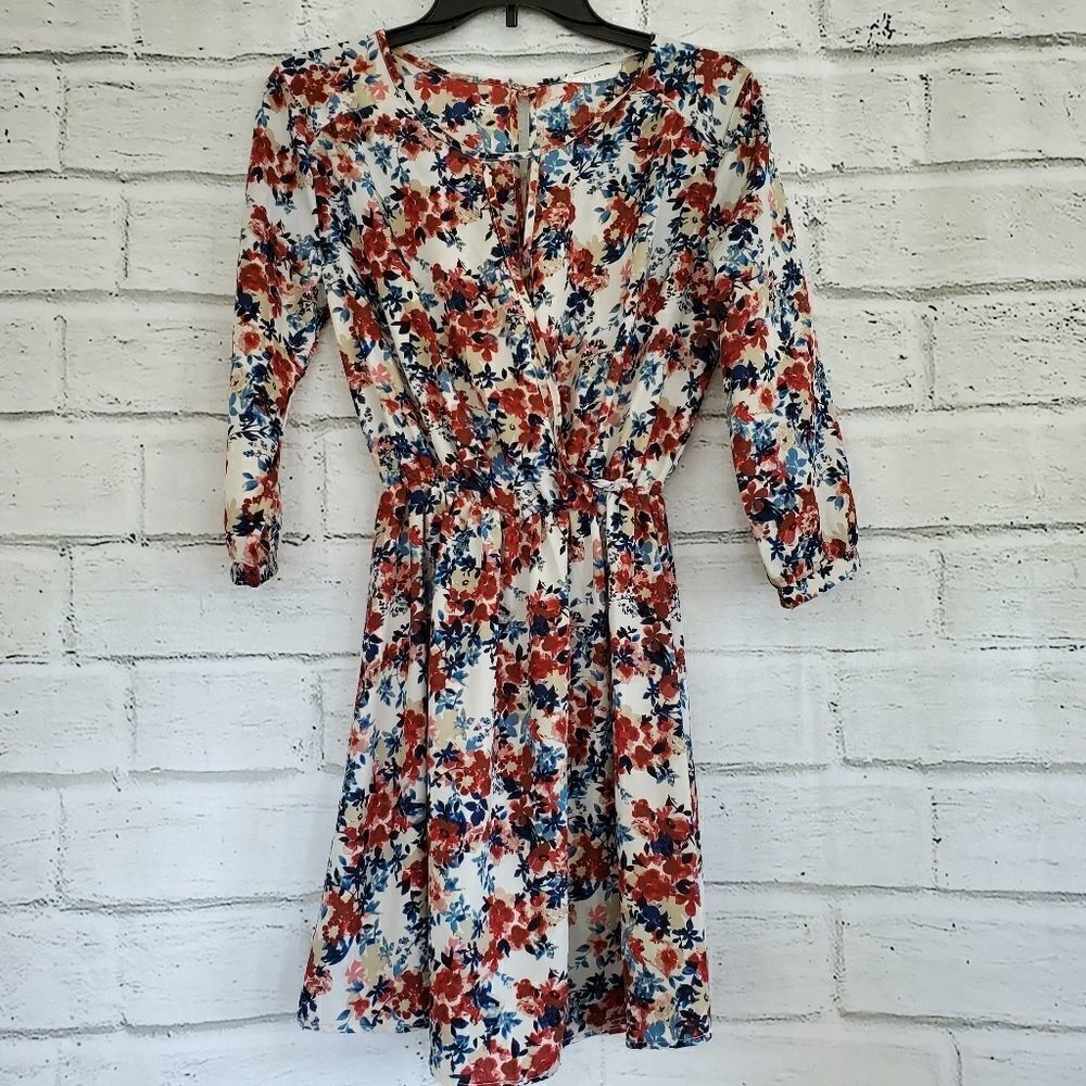 Lush floral skater dress